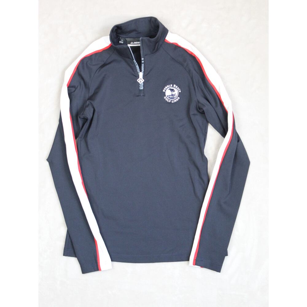 J Lindeberg Quarter Zip Womens XS Pebble Beach Navy Minimalist Athleisure